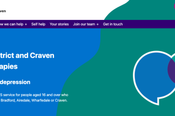 Screenshot of Bradford District and Craven Talking Therapies website